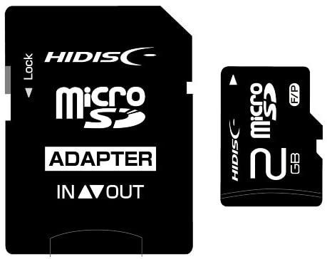 マイクロSDカード 2GB SD変換アダプタ付き ケース付き microSD HDMCSD2GCLJP3/0172 HIDISC/送料無料拍卖