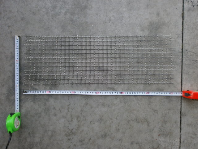 (現品特価・ハ)焼網・15m/m目 × 線径2φ ステンクリンプ金網 5/10④(棚用・間仕切り用・フルイ等のサイズの選別用)拍卖