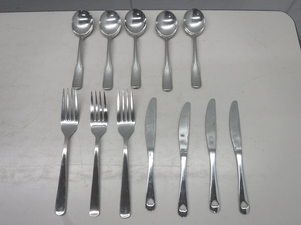 A2623◆ステンレス製◆フォーク・ナイフ・スプーン12本セット 栃木 宇都宮 中古 業務用 厨房機器拍卖