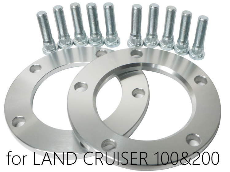 ランドクルーザー100&200用 5H/PCD150 10mmスペーサー2枚とロングハブボルトのセット /和広拍卖
