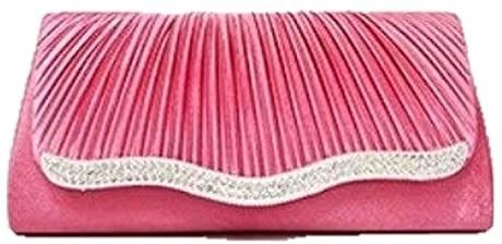 新品● ビーズ お呼ばれ パーティ お集まり ■ピンク クラッチバッグ サテンプリーツバッグ 母の日プレゼント拍卖