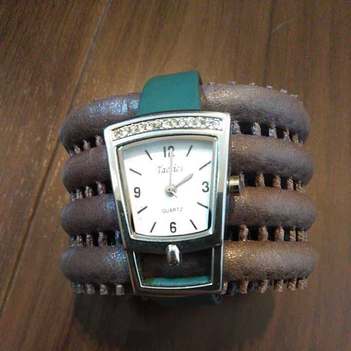 Tactics レディース腕時計 腕時計 アンティーク ファッション 上品 オシャレ 緑 グリーン レディース拍卖