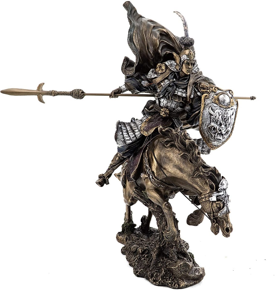 趙雲子龍 三国志演義 ブロンズ風彫像 百花三国志 正子公也 原画 彫刻/ 吉川英治(輸入品拍卖