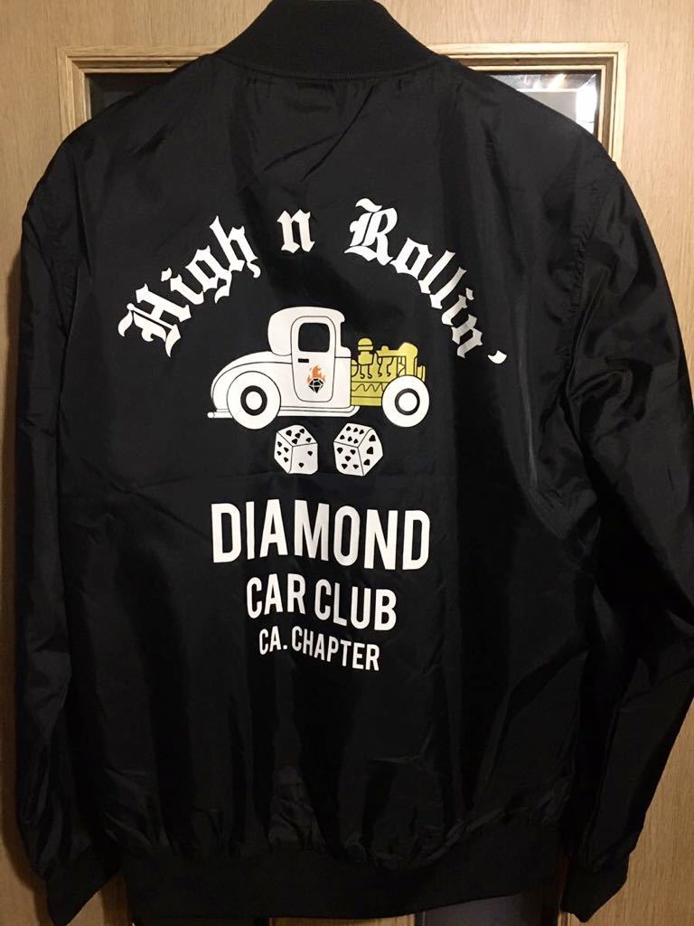 試着のみ タグ付き ダイヤモンドサプライ Diamond supply co. ボンバージャケット ma-1 ブラック 黒 ジャケット huf拍卖
