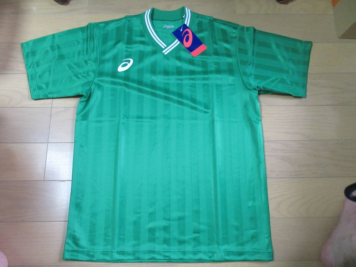 ASICS メンズ ゲーム半袖シャツ M グリーン 新品 ☆決算セール★拍卖