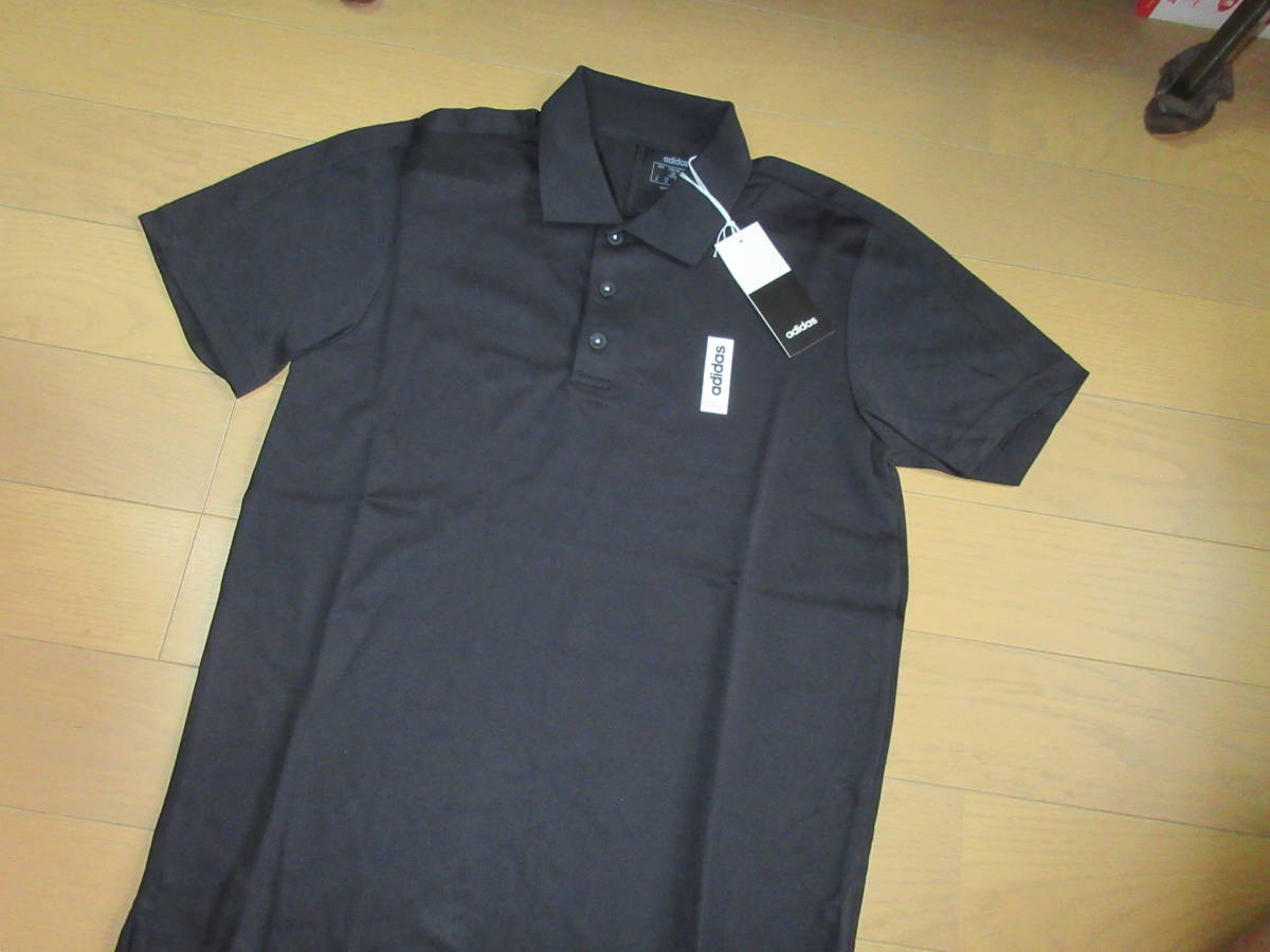 adidas メンズ 半袖ポロシャツ L BK 新品 ☆決算セール★拍卖