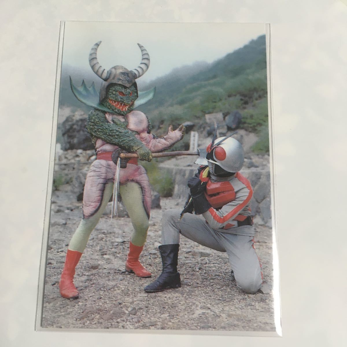 カルビー仮面ライダーR 072 第1記録 仮面ライダーX vs トカゲバイキング拍卖