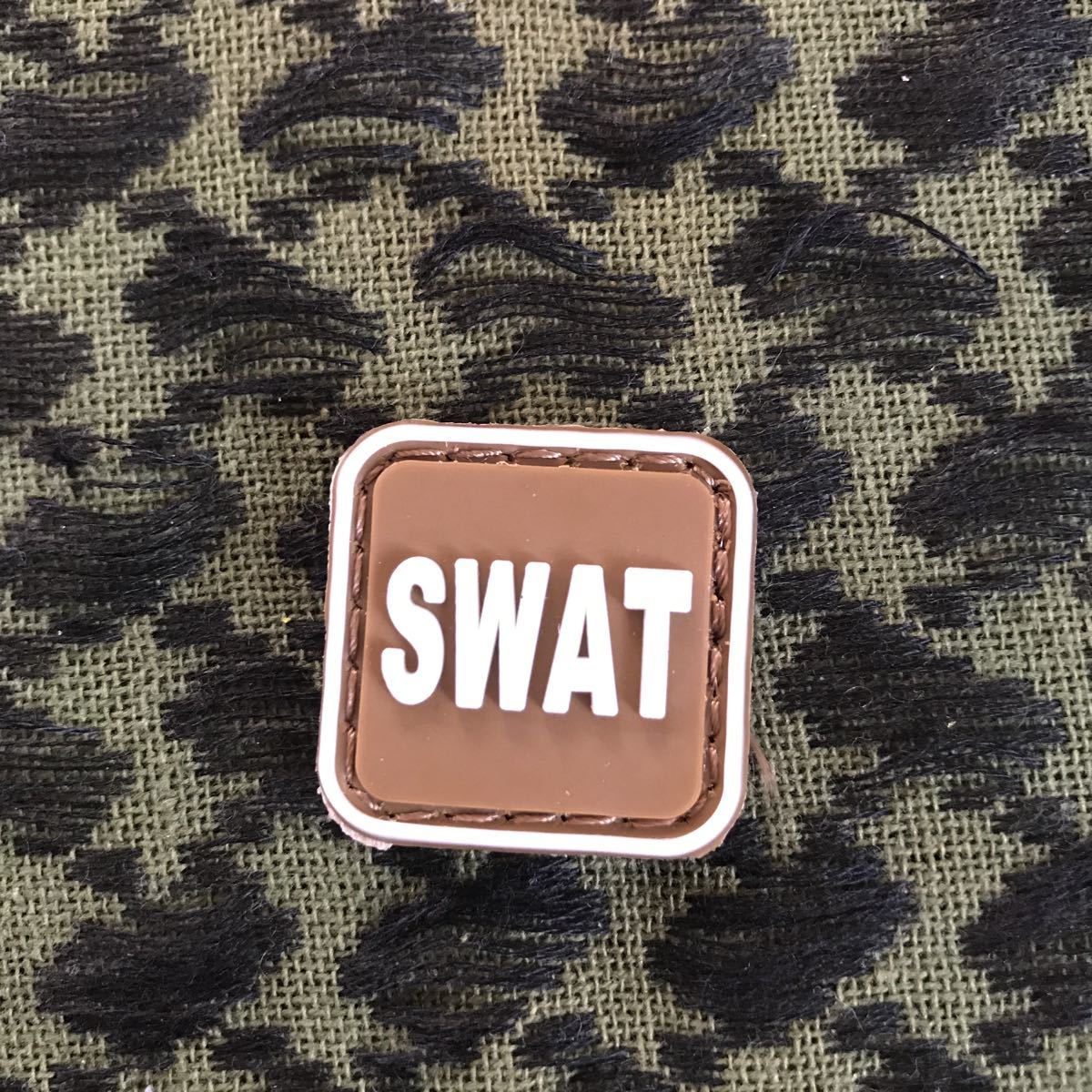SWAT タン PVC パッチ ワッペン ベルクロ サバゲー 拍卖