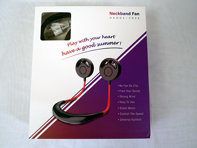 新品未使用 首かけ扇風機 ハンズフリー 首にかける 羽根なしネックファン USB充電式 オフィス/アウトドア ブラック・220512拍卖