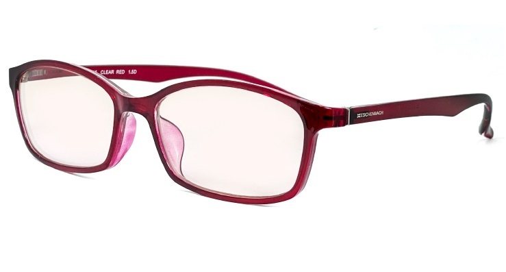 新品 日本製 PC viewer レッド+2.50 老眼鏡 ピーシー・ビュアー 二重焦点 近々両用 中近両用 ESCHENBACH拍卖