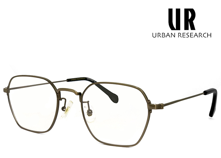 新品 アーバンリサーチ メガネ urf5007-4 URBAN RESEARCH 眼鏡 メンズ アーバン リサーチ メタル ヘキサゴン 六角形拍卖