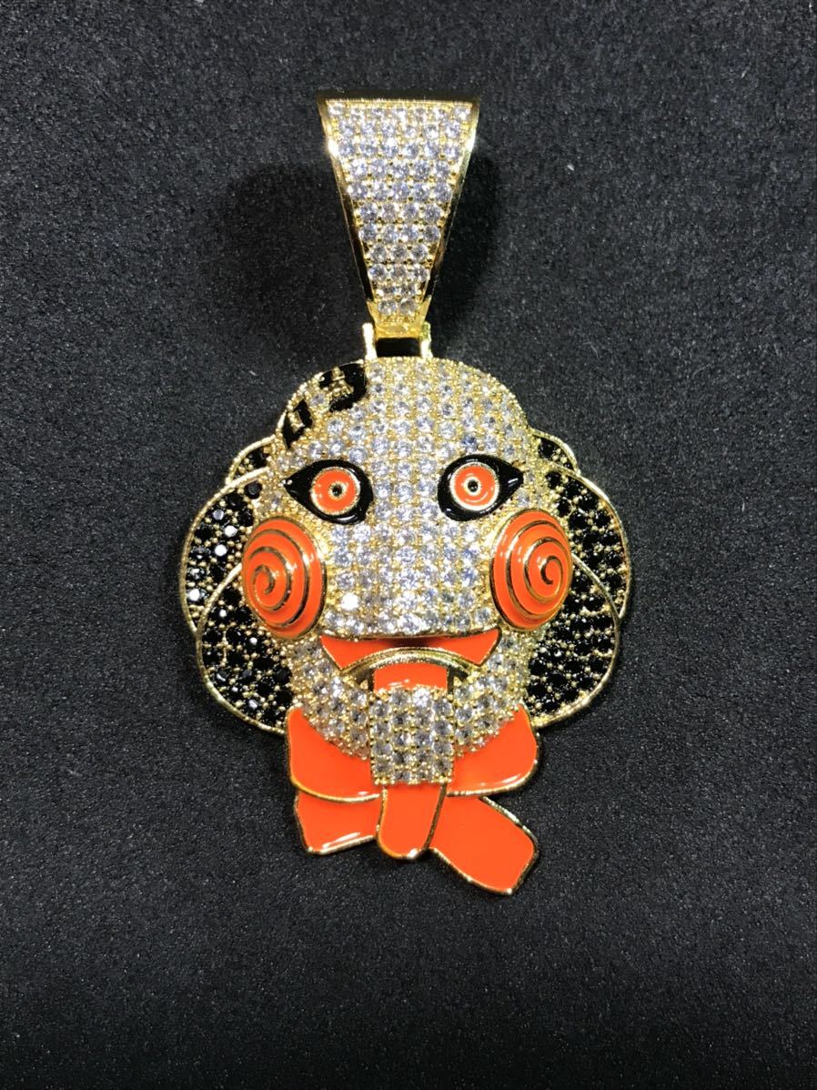 6ix9ine着用 人気モデル ジグソー SAW ソウ ネックレス ブリンブリン拍卖