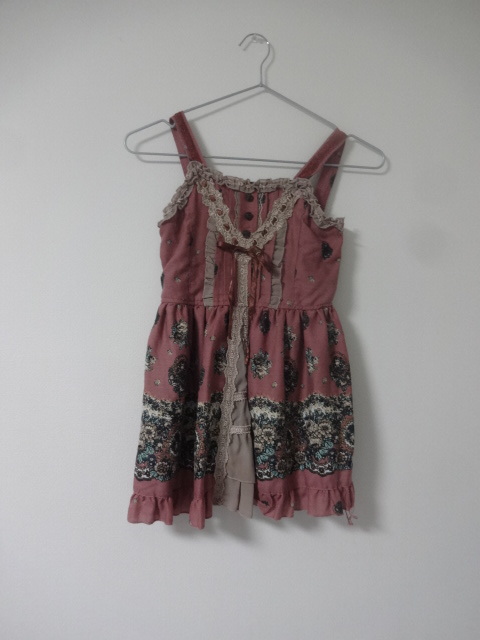 49 axes kids アクシーズキッズ 花柄のチュニックワンピース ピンク 130cm拍卖