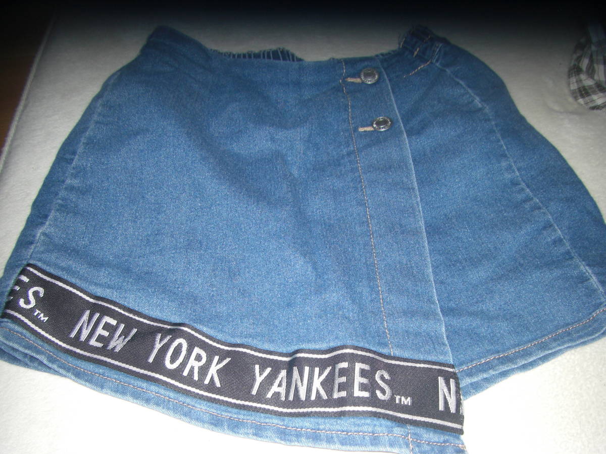 ヤンキース150 デニム スカート風パンツ拍卖