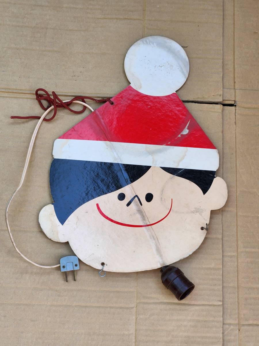 19 昭和レトロ ナショナル坊や 紙製看板拍卖