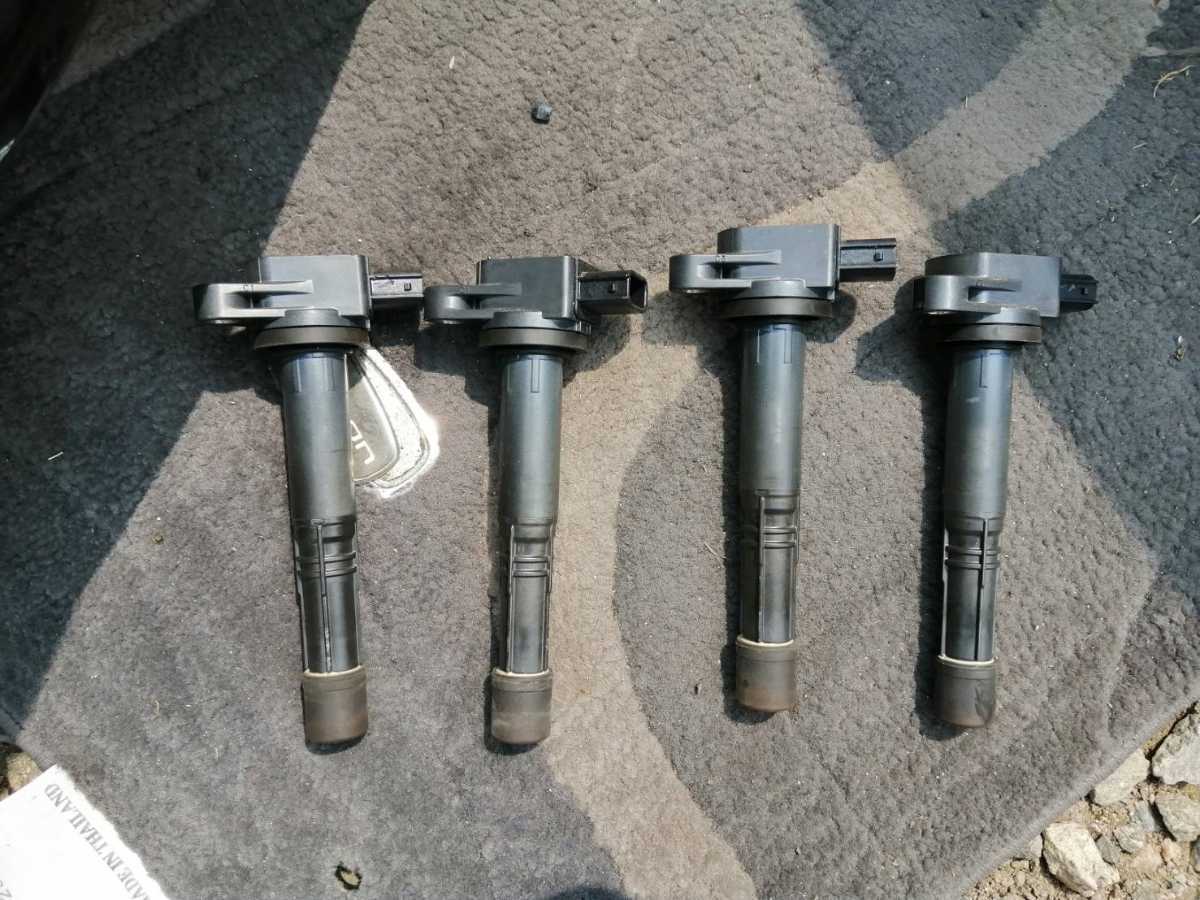 イグニッションコイル 4本 H20年1月 オデッセイ エアロ 後期 車体色黒B92P DBA-RB1-34069※※ K24A CVT 参考RB2 拍卖