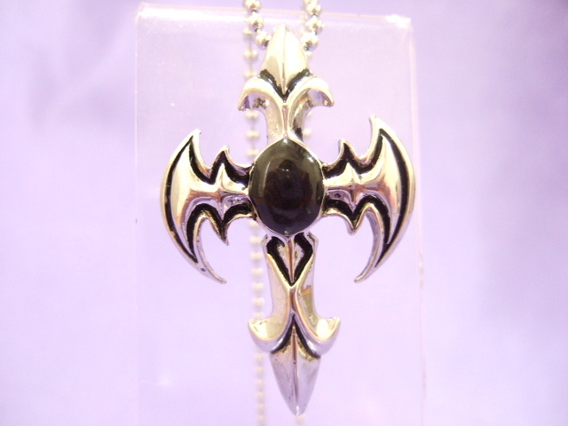 横浜最新 魅惑の中世クロス十字架ペンダント巾3.3×縦5cm★50センチボールチェーン付きメンズレディース 送料220円ξbalnξξネックレス34拍卖