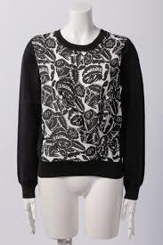 ★値下げ★人気ブランドイトキングループELLE・エルカットソーニット×別生地おしゃれアート調<38>★★切手★拍卖