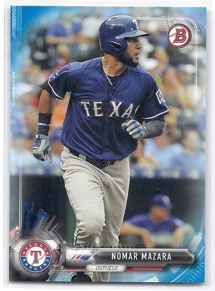 2017 Bowman Nomar Mazara Blue /150拍卖