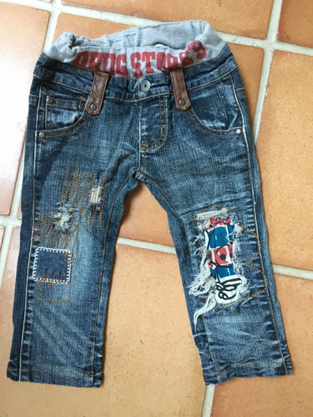 287 ドラックストア DRUG STORES ウエストゴム ストレッチスリムデニムパンツ 80㎝拍卖