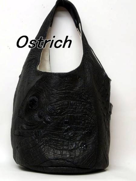 限定特別一点品 送料無料 207オーストリッチ筒型楕円形バッグ拍卖