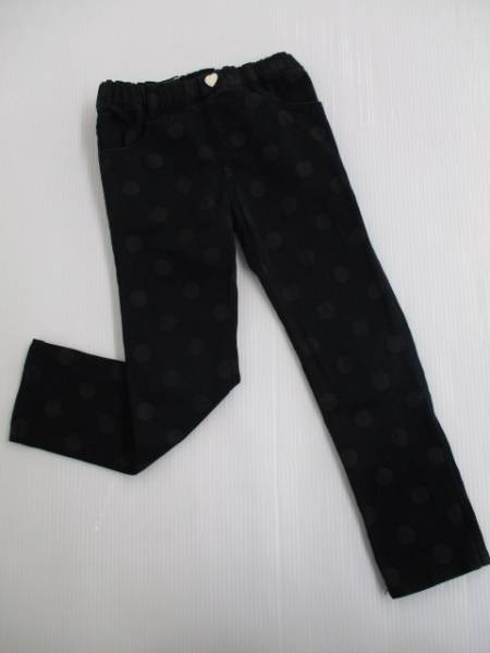 【お買得!】★MARIARJUE/マリアージュ★ロングパンツ 110 ブラック ドット柄 女の子 拍卖