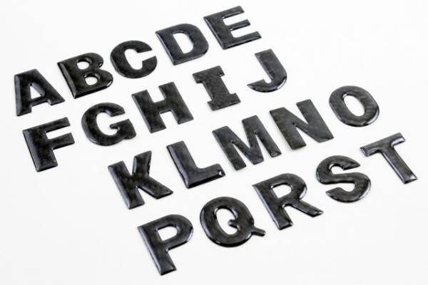 送料120円~ 組み合タイプカーボン調ロゴエンブレムローマ字・アルファーベッド カー用品 外装パーツ カーアクセサリー 車バイク 拍卖