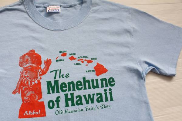 UTS69メネフネ レディースMenehune of HawaiiヘインズHanes BEEFY-TハワイAloha半袖Tシャツ拍卖