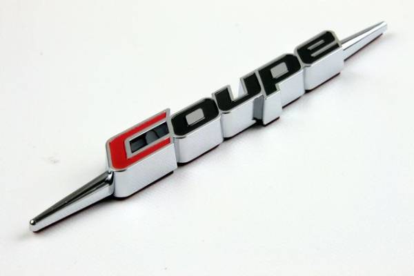 簡単! クーペcoupeエンブレム ドレスアップの素材にどうぞ! カー用品 外装パーツ カーアクセサリー 車バイク エンブレム拍卖