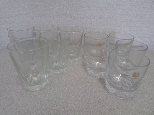 ☆裕子のお店☆ SUNTORY・ロックグラス 5個 ニッカ・グラス6個 セット(D550)拍卖