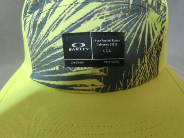 ◆USA購入 オークリー【OAKLEY Latch 5 Panel Hat】5パネルデザイン キャップ グリーンイエロー◆拍卖