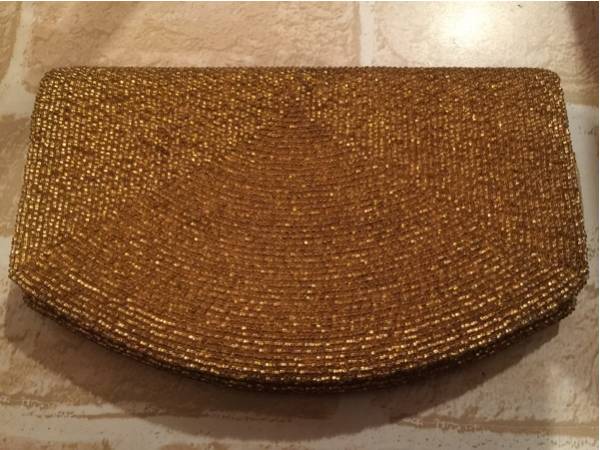 *ヴィンテージ*チェコスロバキア製 ビーズのセカンドバッグ拍卖