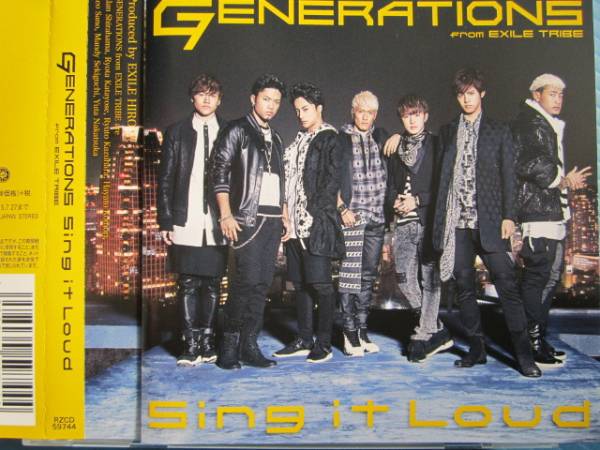 GENERATIONS Sing it Loud 帯付!! ジェネレーションズ拍卖