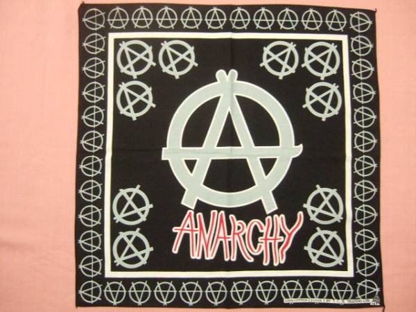 横浜最新 ANARCHY☆バンダナ 同梱4枚まで送料180円ξ☆Bξ ξ40s拍卖