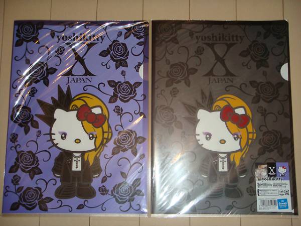 yoshiki(X JAPAN)『yoshikitty/A4クリアファイルセット』新品拍卖