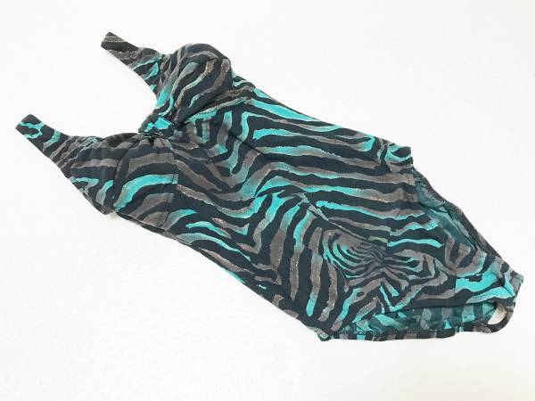 ●水着 9M●ミューラーン◆日本製/ラメ入りセクシーゼブラ柄*ワンピース水着拍卖