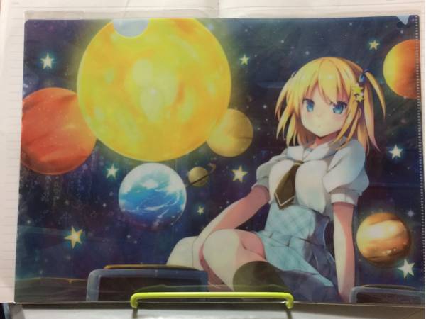 なつめえり 星を見る女の子 クリアファイル拍卖