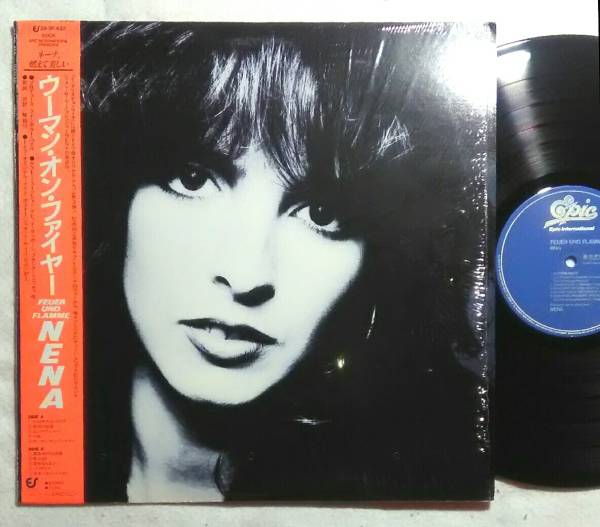 邦盤1LP NENA / Feuer Und Flamme 28・3P-632 帯 シュリンク ポートレート×5枚 ライナー付き 盤美拍卖
