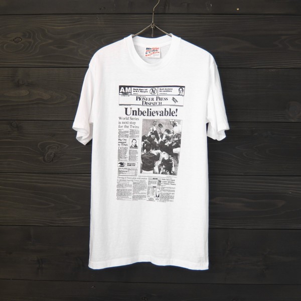 ★80's★K-STUDIO★プリントT★UNBELIEVABLE★VINTAGE★デッドストック未使用品★ホワイト★M拍卖