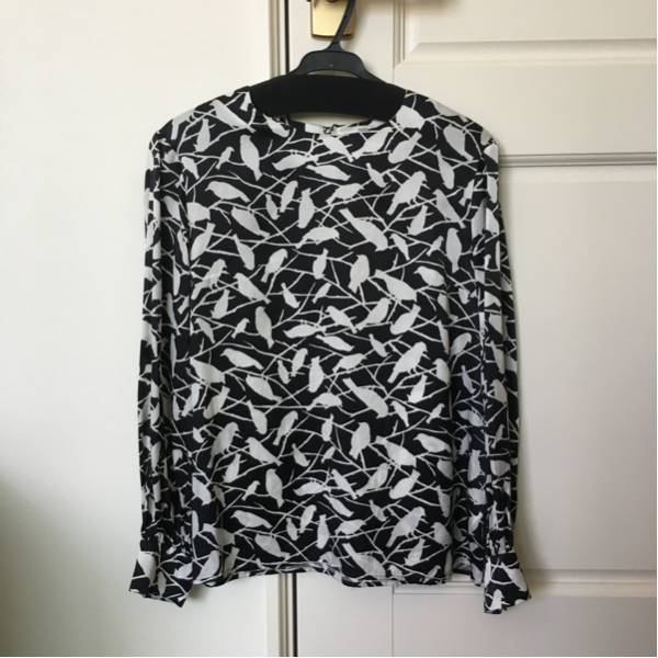 美品*EYE by Optitude*アイバイオプティチュード*バード柄ブラウス*拍卖