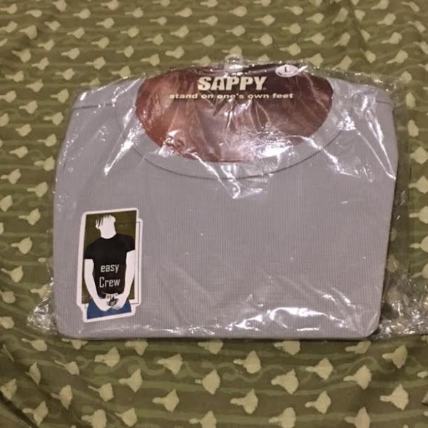 激安 SAPPY 半袖Tシャツ 丸首 グレー Lサイズ 新品未開封拍卖
