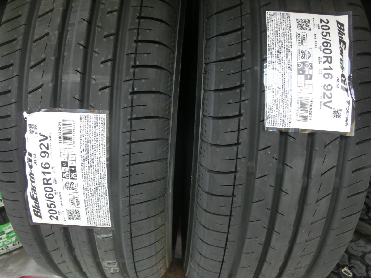 25年製●205/60R16.4本セット 新品 ヨコハマ205/60R16ブル-アースGTノア.ボクシー.セレナ.ステップワゴン ウエットA.転がり抵抗AA拍卖