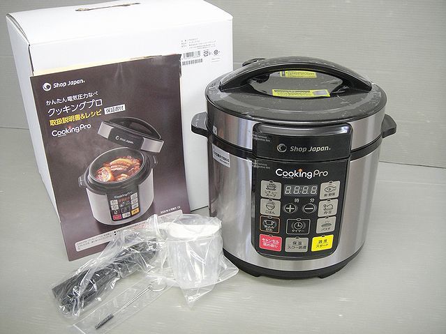 【NH999】未使用 ショップジャパン かんたん電気圧力なべ クッキングプロ SC-30SA-JO3 700W 圧力鍋拍卖