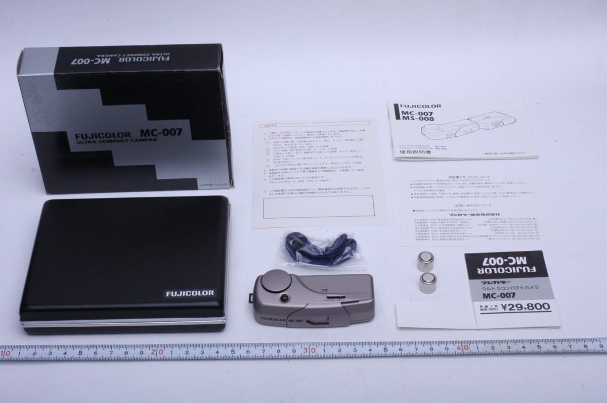 ※ 展示品 FUJICA フジカ FUJIFILM 富士フィルム FUJICOLOR MC-007 ウルトラコンパクトカメラ 箱、説明書、ストラップ付 4001拍卖