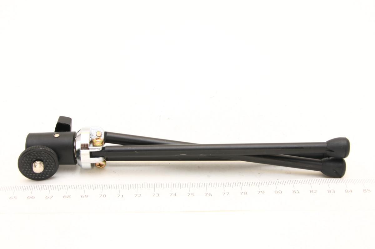 ※ ヴィンテージ 軽量 折畳三脚 自由雲台 高19.5cm 携行19cm ブラック 卓上 ミニ三脚 t2025拍卖