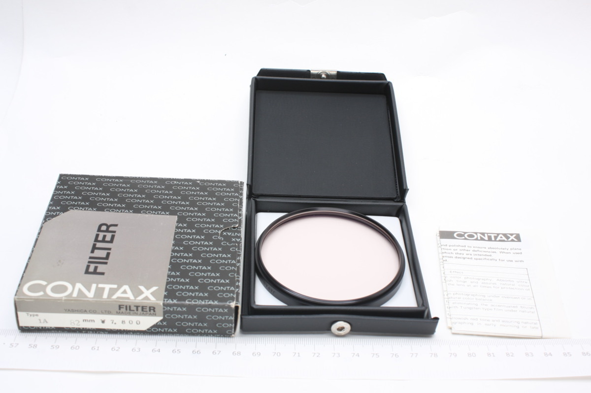 ※ 新品同様 純正 コンタックス フィルター 1A 保護 スカイライト 82mm 説明書 ケース付 3352拍卖