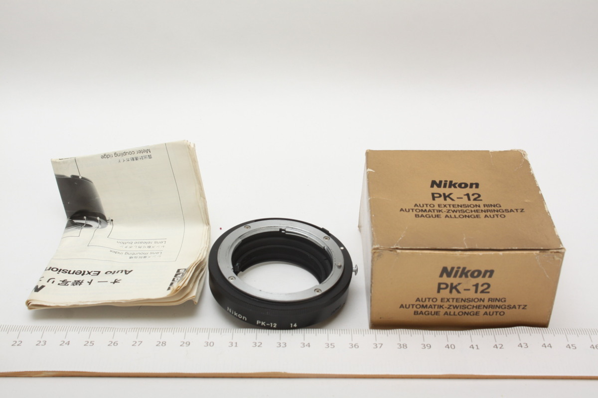 ※ ニコン オート接写リング マクロ 中間リング PK-12 説明書 箱付 KA3038拍卖