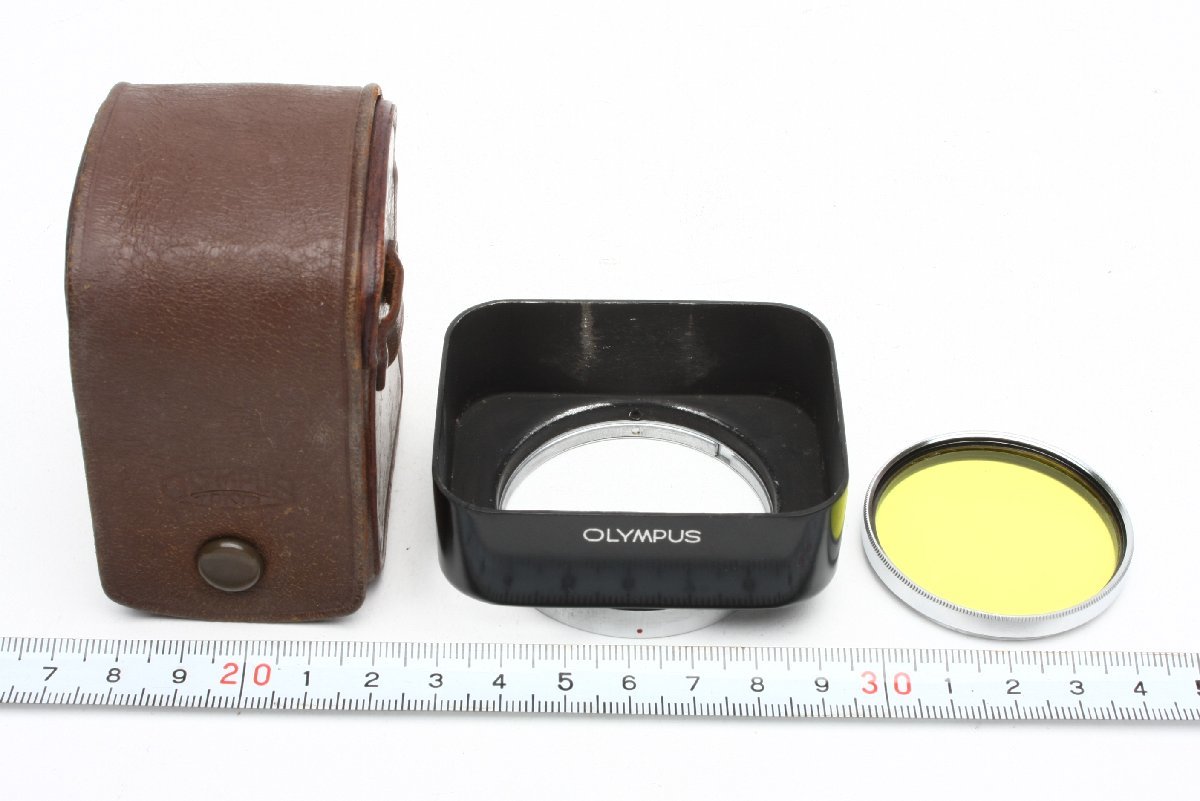※ フード 貴重 純正品 Olympus オリンパス 35 スクエア メタルフード フィルター ケース付 F2508拍卖