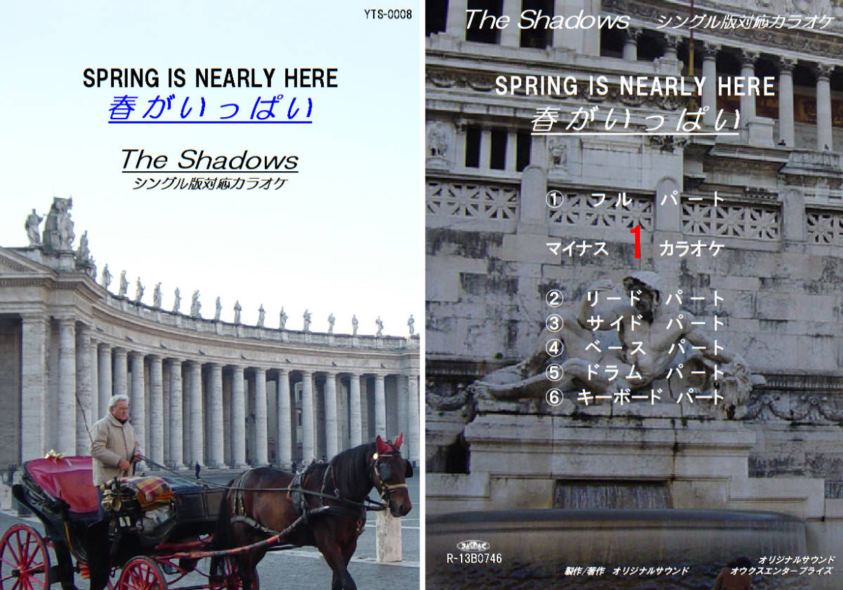 YTS-008 シャドウズカラオケ 春がいっぱい 試聴OK コード譜閲覧可 THE SHADOWS SPRING IS NEARLY HERE 拍卖