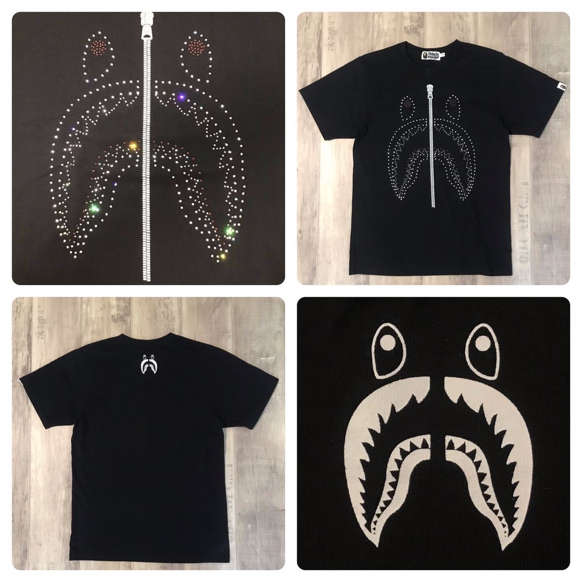 ★激レア★ スワロフスキー シャーク Tシャツ Sサイズ a bathing ape bape swarovski エイプ ベイプ shark アベイシングエイプ 2gk拍卖